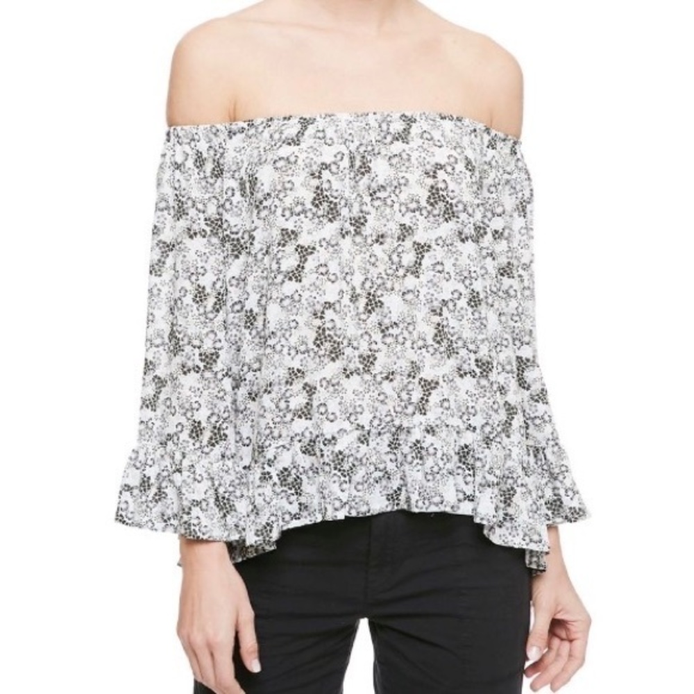 NWT Sanctuary Floral Off Shoulder Blouse XS